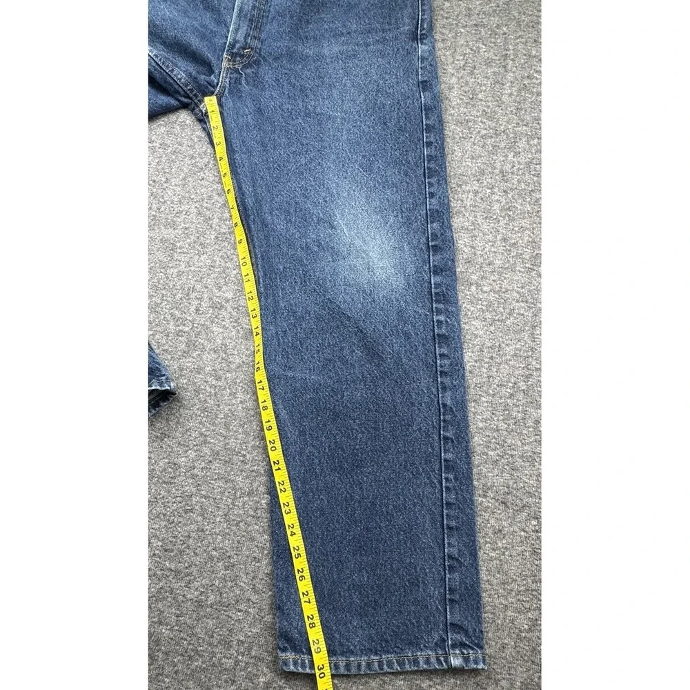 Levi's‎ 505 Regular Fit Straight Leg Blue Denim Jeans Mens Size 40x30 Distressed